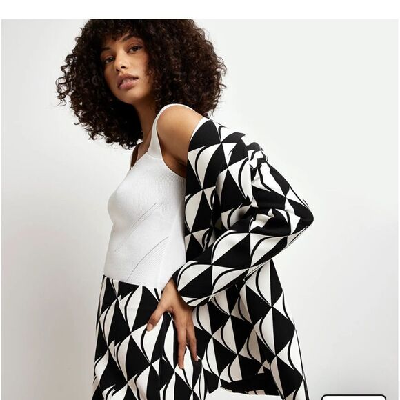 River Island Structured Double Breasted Blazer 14 NWT and in packaging - Picture 4 of 8